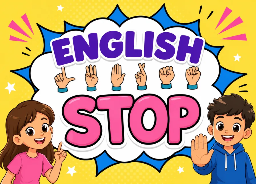 Example of the Sign Language STOP game